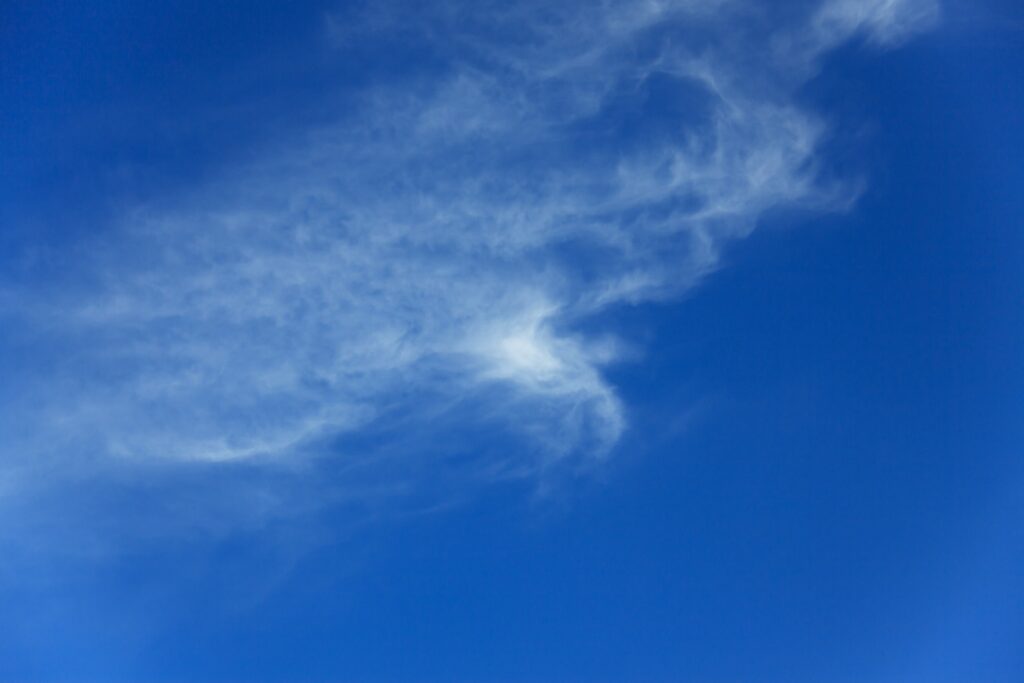 Blue sky with beautiful white cloud
